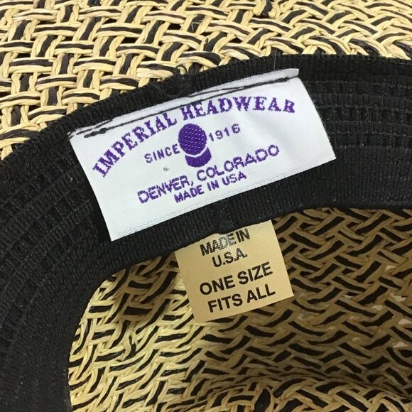 1997 US Womens Open Pumpkin Ridge Straw Hat Wide Brim Bowed Golf Sun Derby - Picture 7 of 7